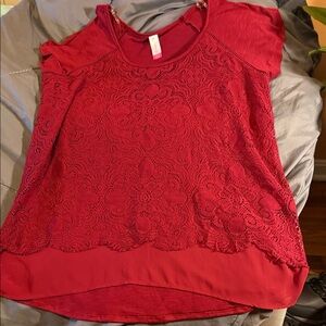 Elegant Dark Burgundy Women's Top